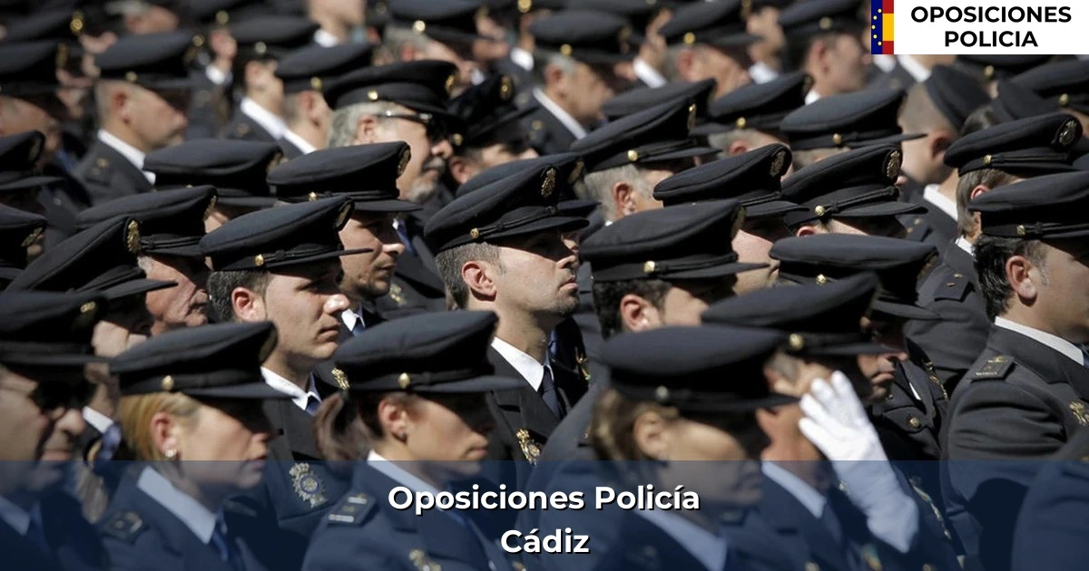Oposiciones policía en Cádiz